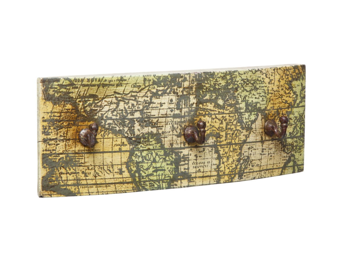 Вешалка с 3 крючками "Карта" - изображение 1 - заказать онлайн в салоне штор Benone в Москве и МО