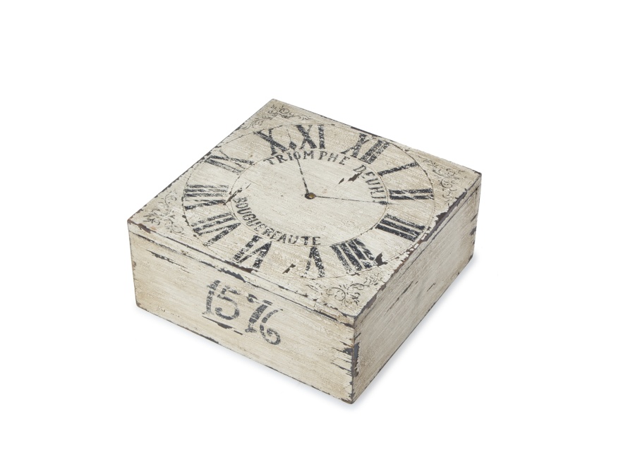 Шкатулка "Часы" квадратная - изображение 1 - заказать онлайн в салоне штор Benone в Москве и МО
